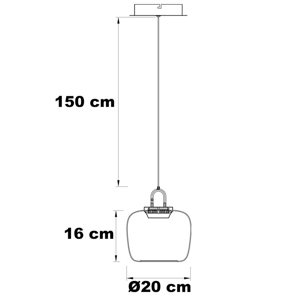 Pendellampa Zahra med amberfärgat glas med färgskiftning och 3-stegs dimbar LED