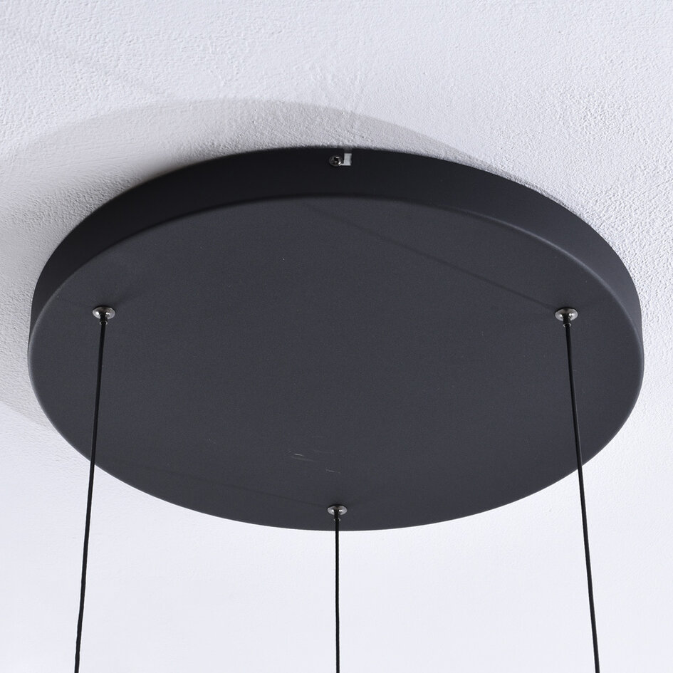 Art Deco taklampa 3-stegs dimbar och olika glasfärger - Ceylin