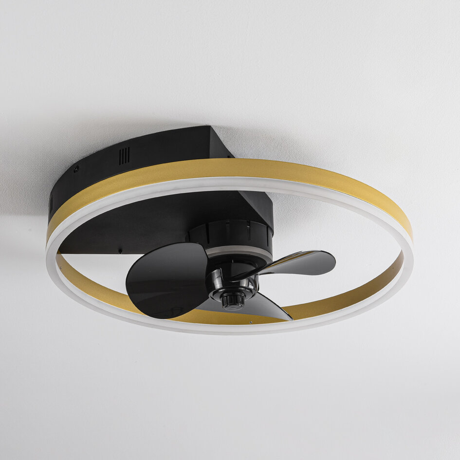 Takfläkt Lichi med integrerad LED och fjärrkontroll