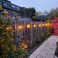 Lampslinga-set med LED-lampor med dubbelt filament, dimbar