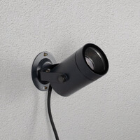 Vinkelbar utomhusvägglampa - svart