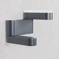 Fällbar utomhusvägglampa 9W - svart