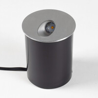 Infälld utomhusvägglampa 3W - silver