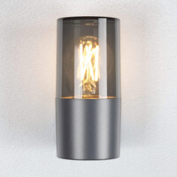 Modern utomhusvägglampa rökgrå