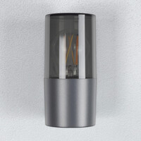 Modern utomhusvägglampa rökgrå