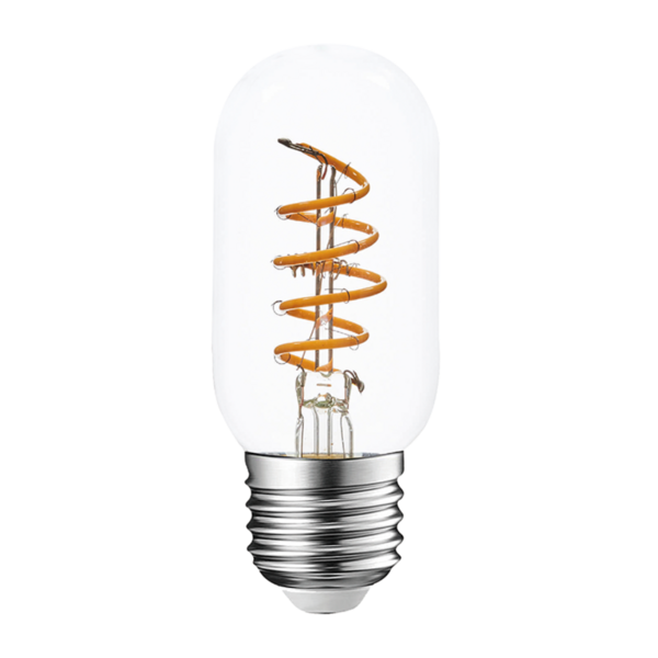 4W, 2500K, klart glas, LED filamentrörlampa 11 cm, E27, dimbar