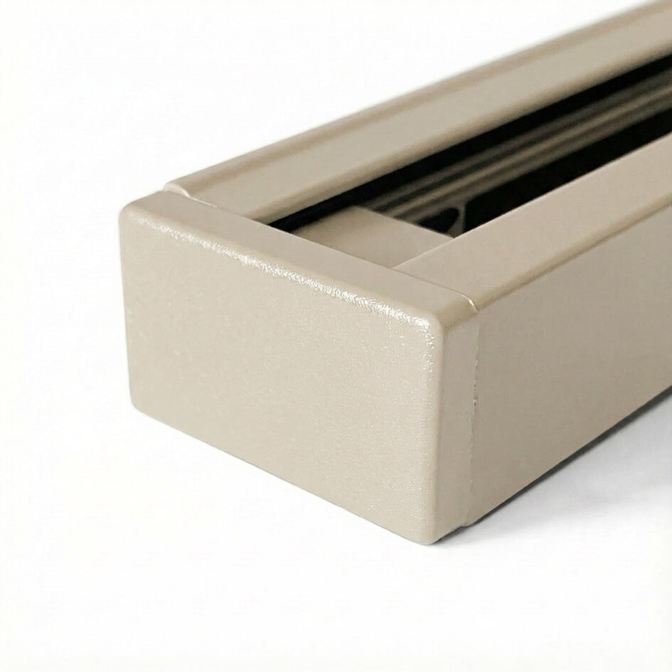 Ändkåpa för skensystem, beige