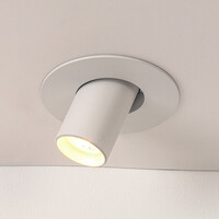 Riktbar infälld spotlight – vit Ø10 cm
