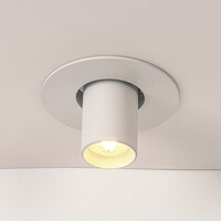 Riktbar infälld spotlight – vit Ø10 cm
