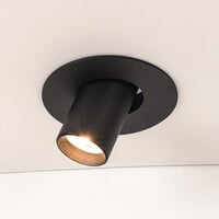 Riktbar infälld spotlight – svart Ø10 cm