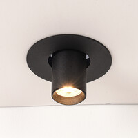 Riktbar infälld spotlight – svart Ø10 cm