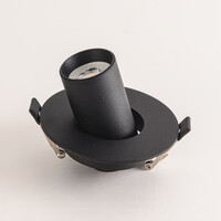Riktbar infälld spotlight – svart Ø10 cm