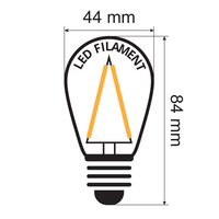 Lampslinga-set med dimbara 3W filament-LED-lampor