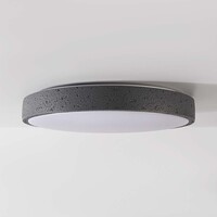 Taklampa Arvid Ø40 cm - mörkgrå med steneffekt, 3-stegs dimbar
