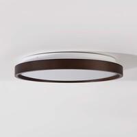 Taklampa Nerio Ø39,5 cm - valnötsutseende, 3-stegs dimbar