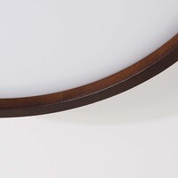 Taklampa Nerio Ø39,5 cm - valnötsutseende, 3-stegs dimbar