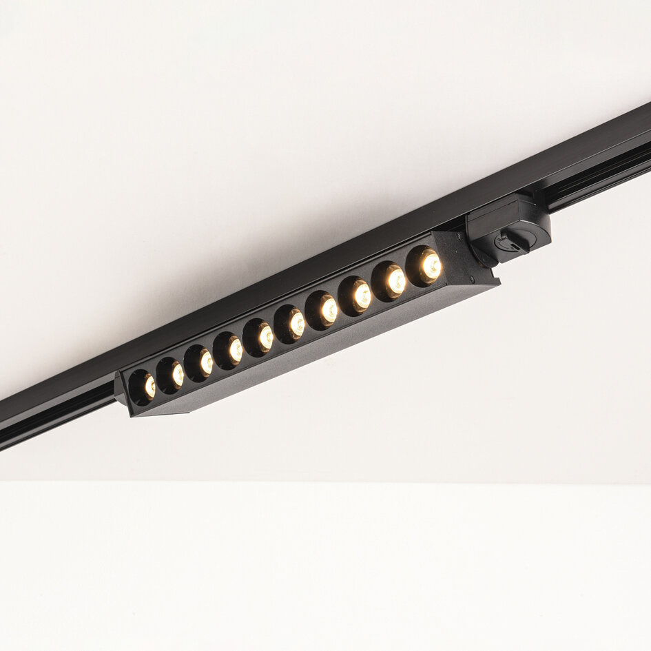 Set med 1-fas skensystem på 3 meter och Nexu-spotlights, svart 4000K