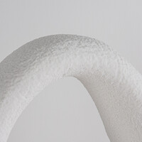 Bordslampa Enso i Wabi Sabi-stil - vit