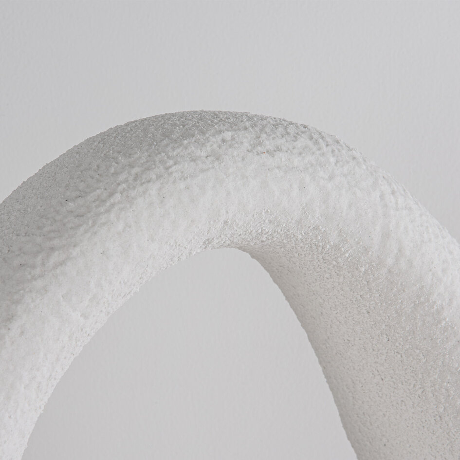 Bordslampa Enso i Wabi Sabi-stil - vit