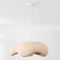Wabi sabi-pendellampa Ishi med en lampa - sandbeige