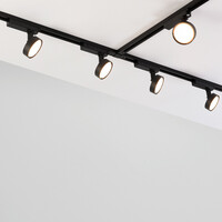 Skenspotlight Colle 1-fas, med integrerad LED 3000K, svart
