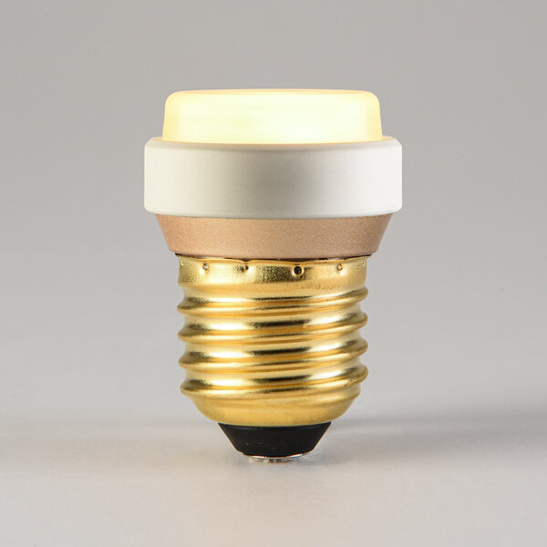 E27 LED-lampa Pico 3-stegs dimbar, vit ring 3,5 watt