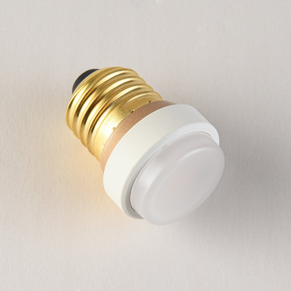 E27 LED-lampa Pico 3-stegs dimbar, vit ring 3,5 watt