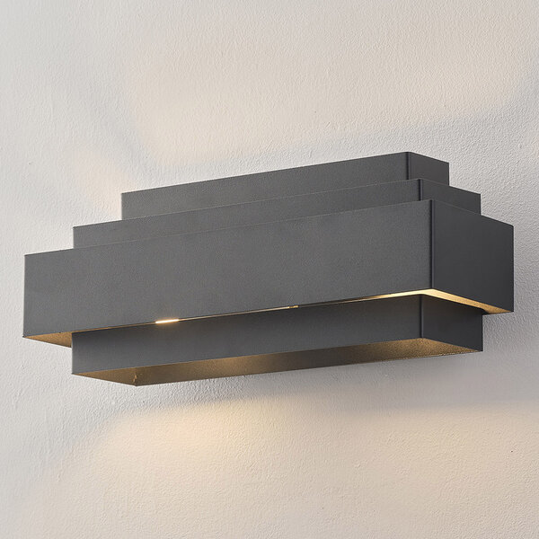 Modern vägglampa Kayu, mattsvart