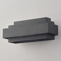 Modern vägglampa Kayu, mattsvart