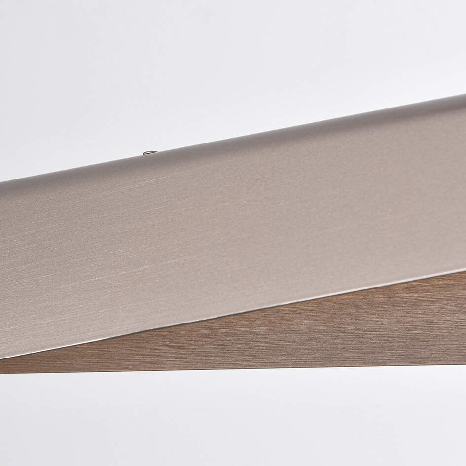3-stegs dimbar designad pendellampa Mitsu - borstat grått med integrerad LED