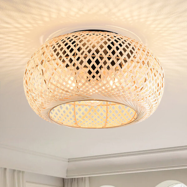 Bambu taklampa, 3 ljuskällor - Caia