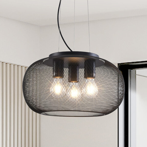 Industriell taklampa svart, 3-ljus - Cerise