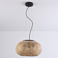 Bambu taklampa, 3-ljus - Cerise