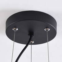 Bambu taklampa, 3-ljus - Cerise