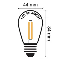 2 watt dimbar LED-lampa med E27-sockel - blå