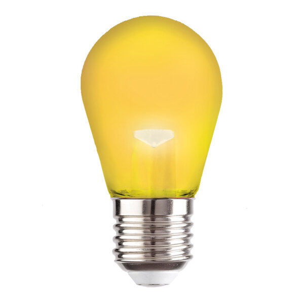 2 watt dimbar LED-lampa med E27-sockel - gul