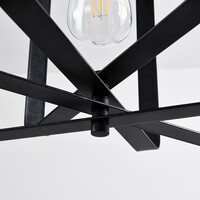 Svart pendellampa Mikio med en lampa