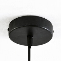 Svart pendellampa Mikio med en lampa