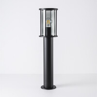 Stående utomhuslampa Penn med rökglas - 60 cm svart