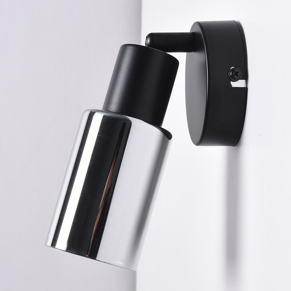 Väggspotlight Atica med rökfärgat glas - vridbar