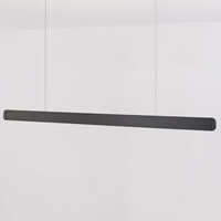 Pendellampa Devin - smal och avlång med integrerad LED, svart