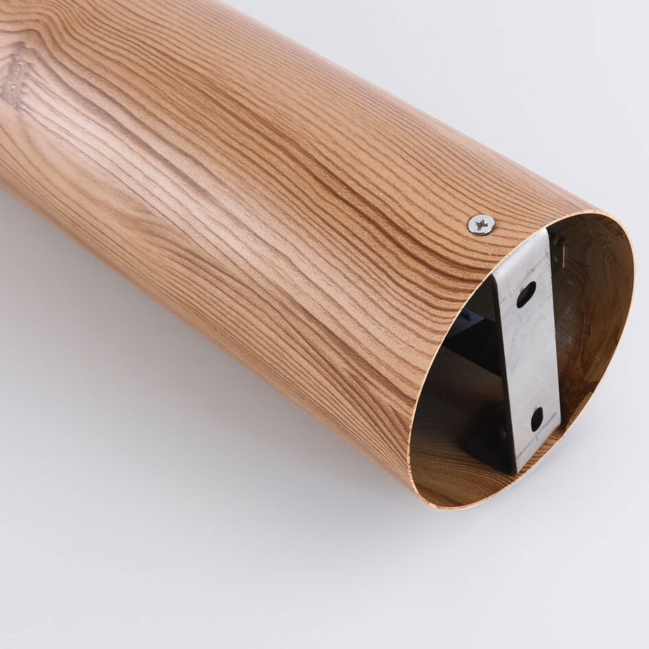 Modern stående utomhuslampa Julio i träutseende