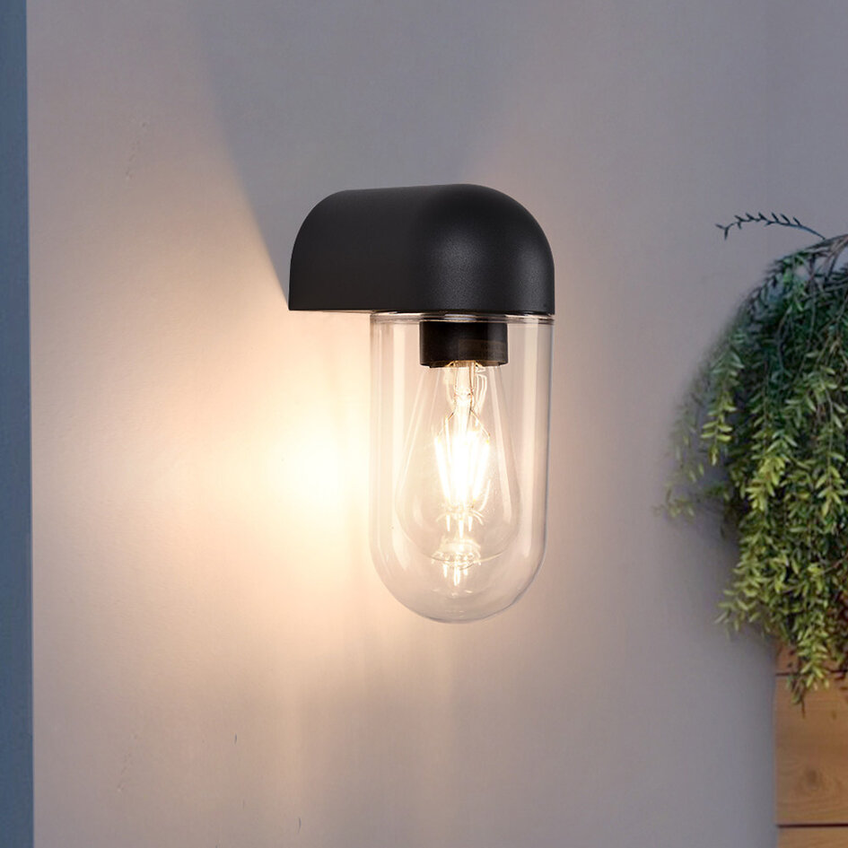 Utomhusvägglampa Pulse - svart