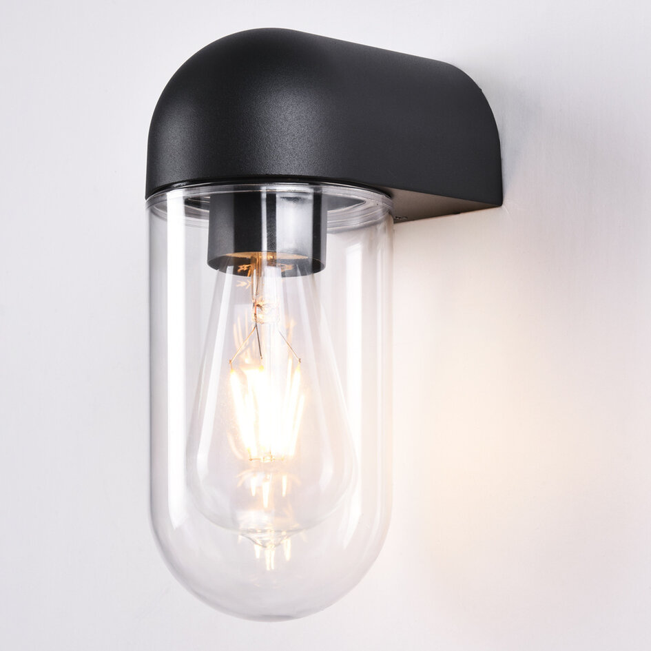 Utomhusvägglampa Pulse - svart