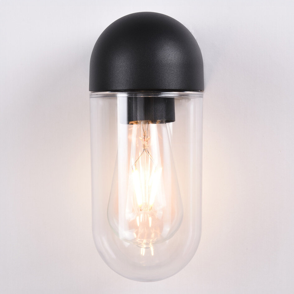Utomhusvägglampa Pulse - svart
