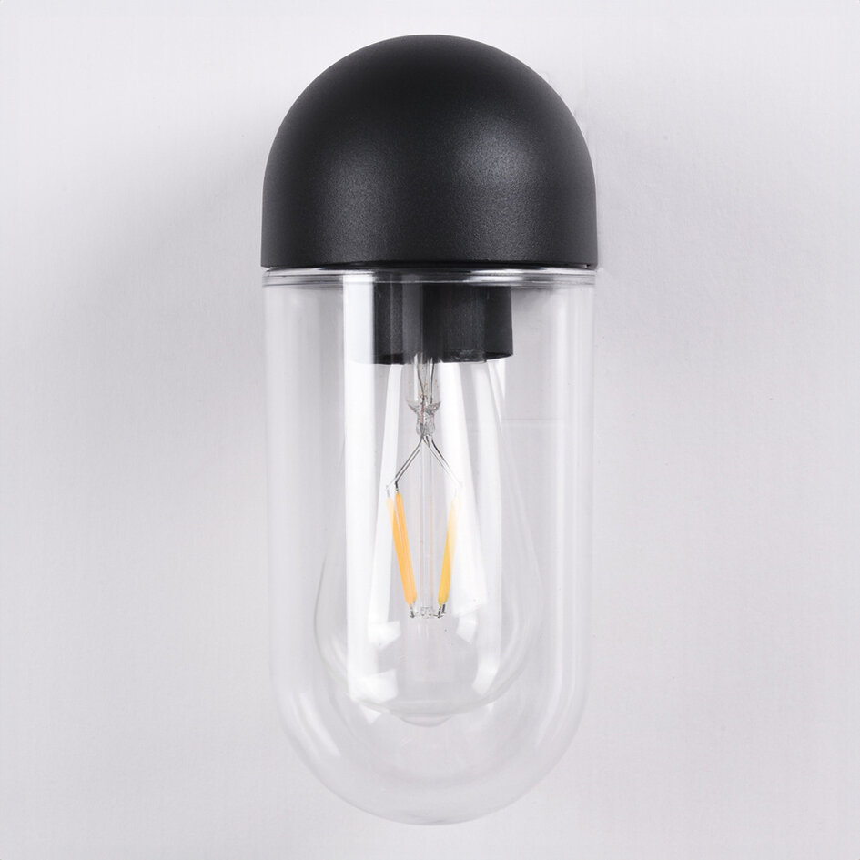 Utomhusvägglampa Pulse - svart