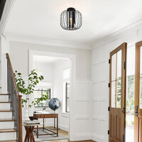 Design taklampa med rökfärgat glas - Dide