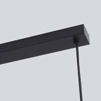 4-ljus taklampa Ilvy i äppelformat rökglas - svart