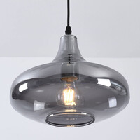 Pendellampa Trinidad med en lampa - rökfärgat glas