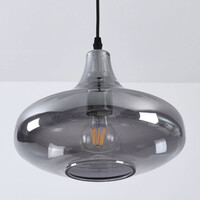 Pendellampa Trinidad med en lampa - rökfärgat glas